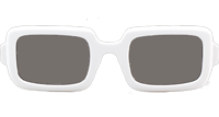 SMU09X Sunglasses White Gray