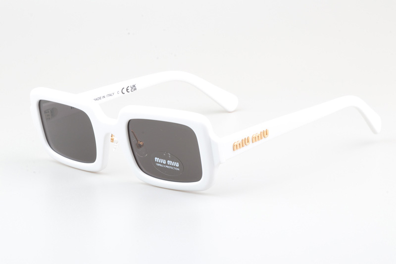 SMU09X Sunglasses White Gray