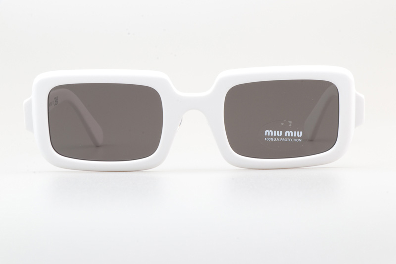 SMU09X Sunglasses White Gray