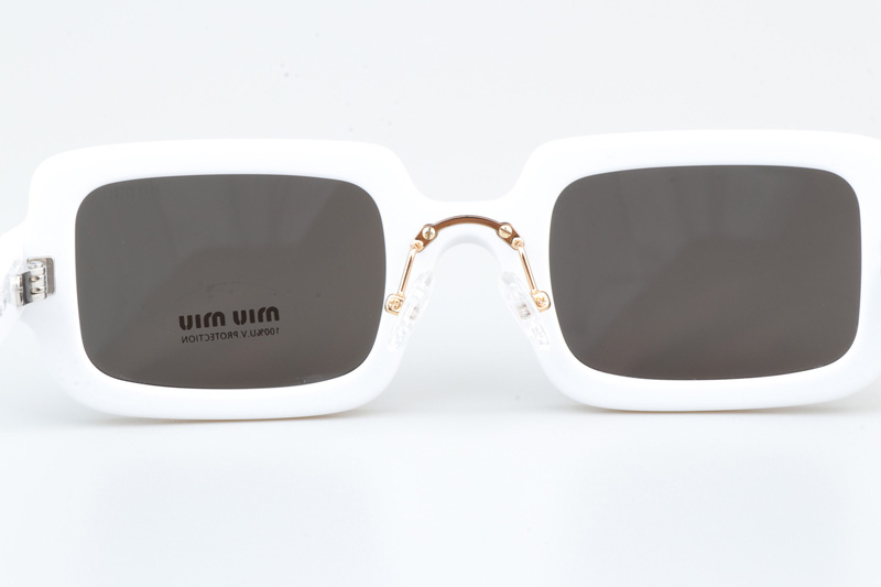 SMU09X Sunglasses White Gray