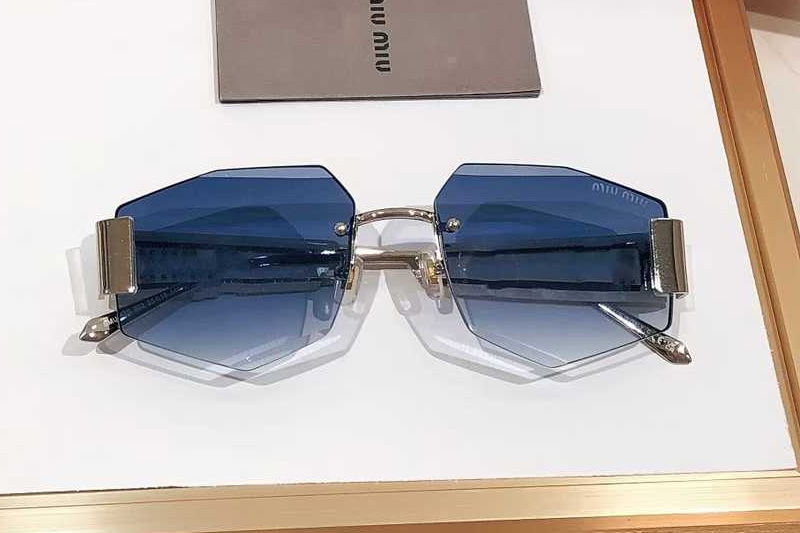 SMU18ZS Sunglasses White Gradient Blue