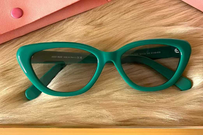 SMU22W Sunglasses Green Gradient Gray