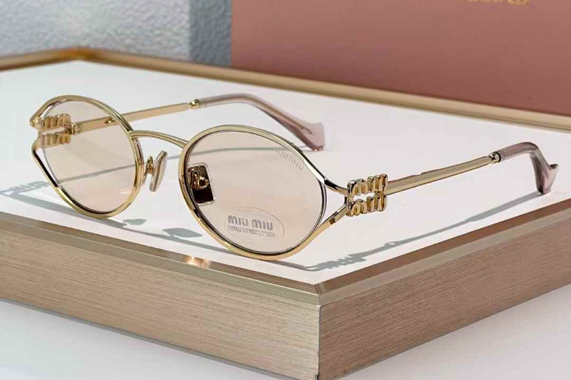 SMU52Y Sunglasses Gold Light Brown