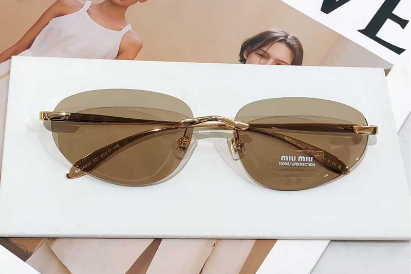 SMUA92S Sunglasses Gold Brown