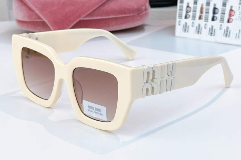 SMUB05F Sunglasses White Gradient Brown