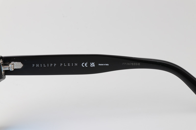 SPP006 Sunglasses Black Silver Blue