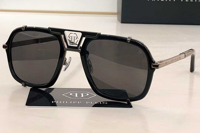 SPP010 Sunglasses Black Gunmetal Gray
