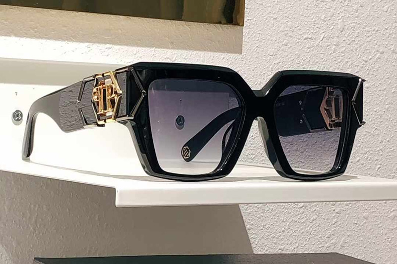 SPP135 Sunglasses Black Gradient Gray