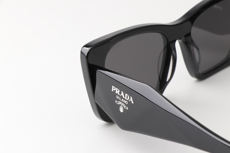 SPR08Y-F Sunglasses Black Gray