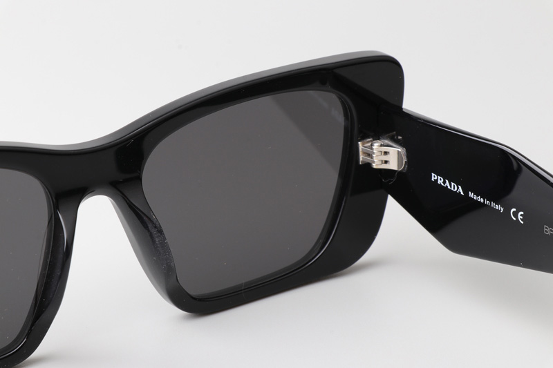 SPR08Y-F Sunglasses Black Gray