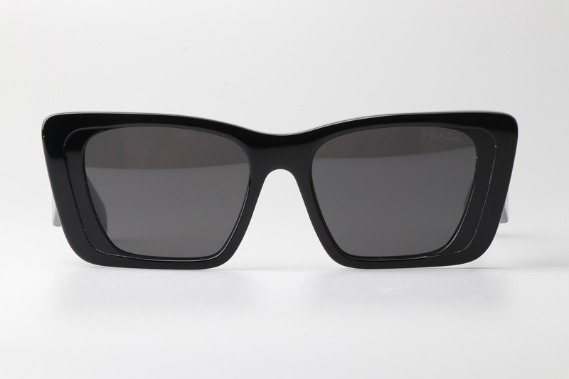 SPR08Y-F Sunglasses Black Gray