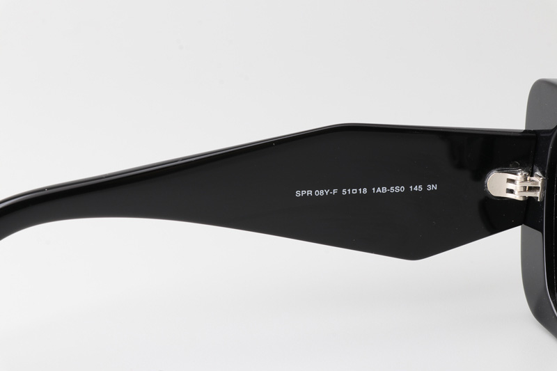 SPR08Y-F Sunglasses Black Gray