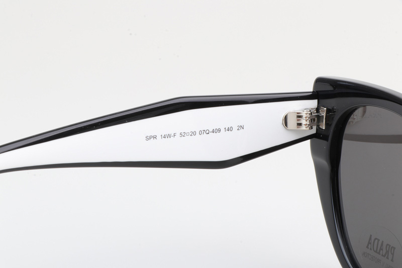 SPR14W-F Sunglasses Black White Gray