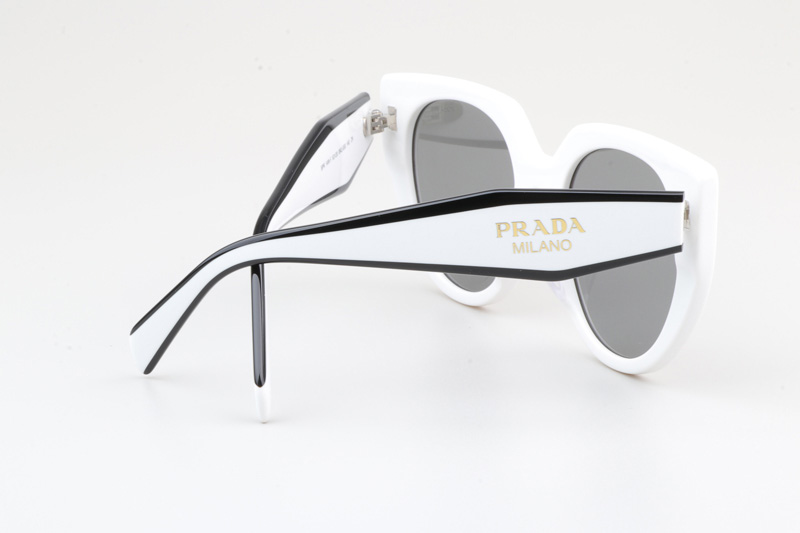 SPR14W-F Sunglasses White Gray