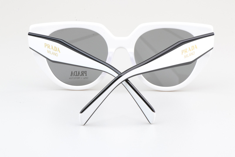 SPR14W-F Sunglasses White Gray