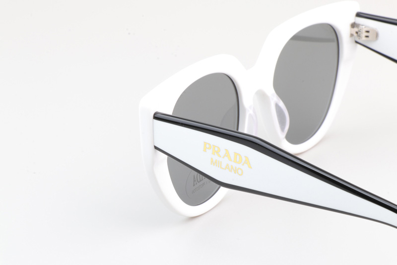 SPR14W-F Sunglasses White Gray