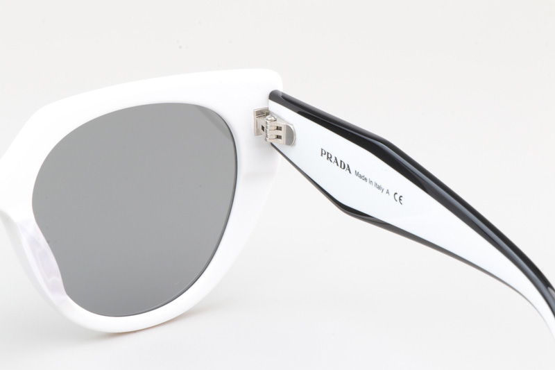 SPR14W-F Sunglasses White Gray