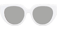 SPR14W-F Sunglasses White Gray