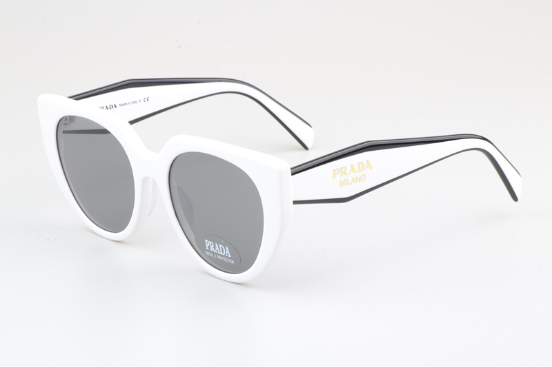 SPR14W-F Sunglasses White Gray