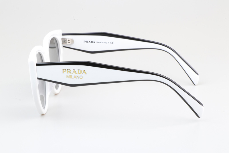 SPR14W-F Sunglasses White Gray