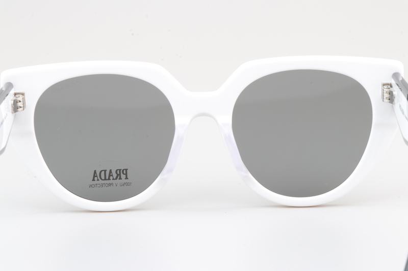 SPR14W-F Sunglasses White Gray
