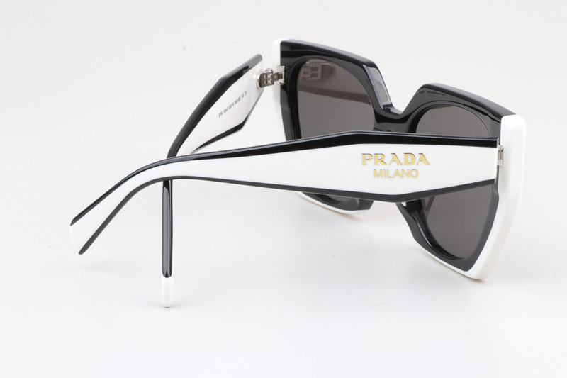 SPR15W-F Sunglasses Black White Gray