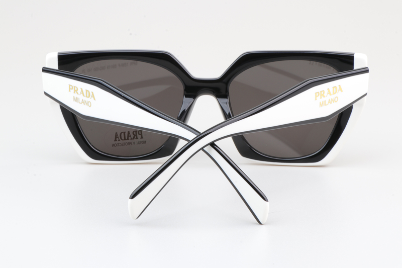 SPR15W-F Sunglasses Black White Gray