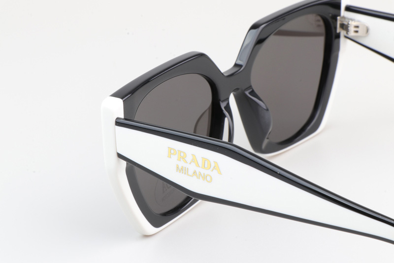 SPR15W-F Sunglasses Black White Gray