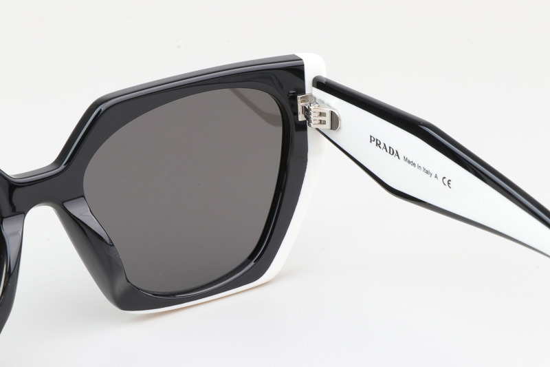 SPR15W-F Sunglasses Black White Gray