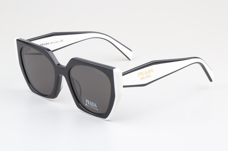 SPR15W-F Sunglasses Black White Gray