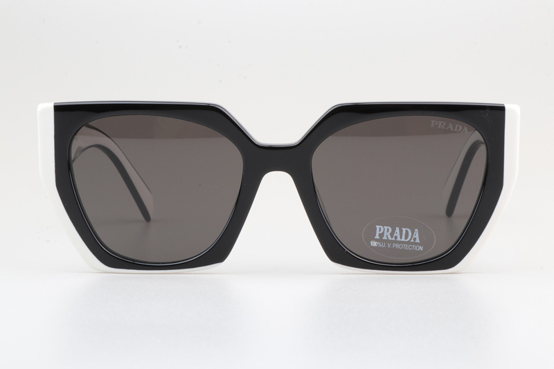 SPR15W-F Sunglasses Black White Gray