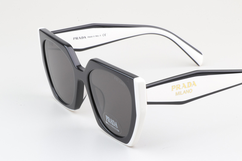 SPR15W-F Sunglasses Black White Gray