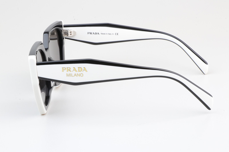 SPR15W-F Sunglasses Black White Gray