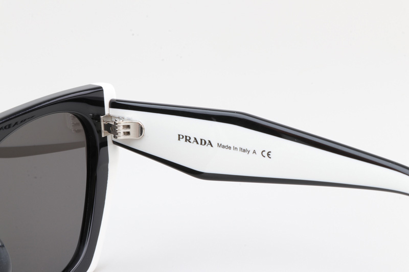 SPR15W-F Sunglasses Black White Gray