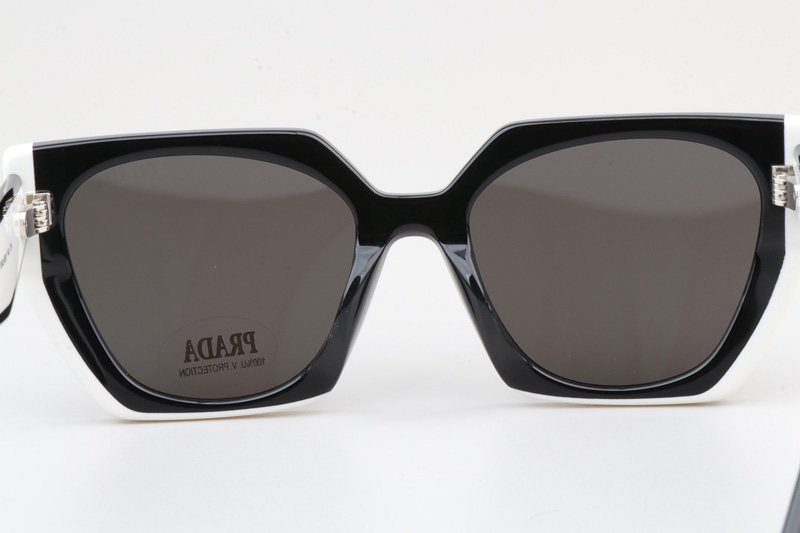 SPR15W-F Sunglasses Black White Gray