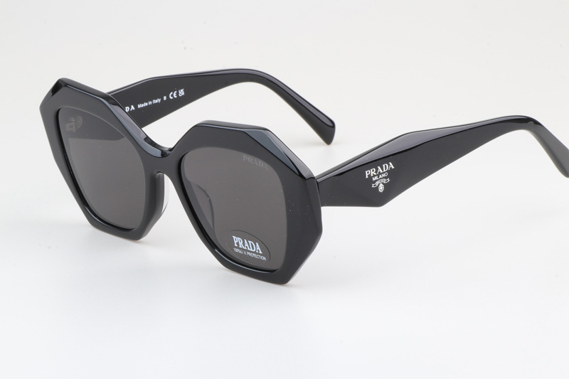 SPR16W-F Sunglasses Black Silver Gray