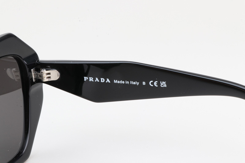 SPR16W-F Sunglasses Black Silver Gray