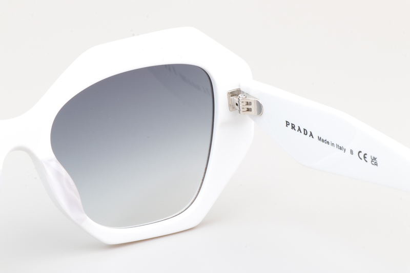 SPR16W-F Sunglasses White Gradient Gray