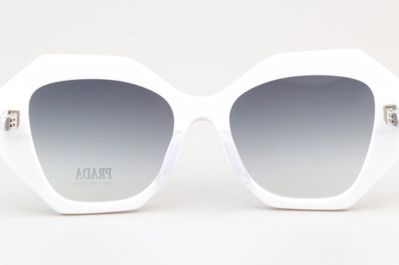 SPR16W-F Sunglasses White Gradient Gray