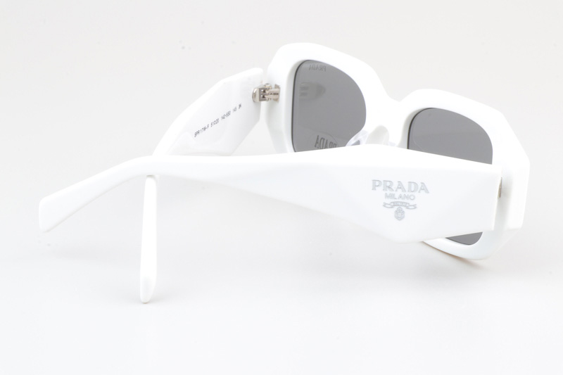 SPR17W-F Sunglasses White Silver