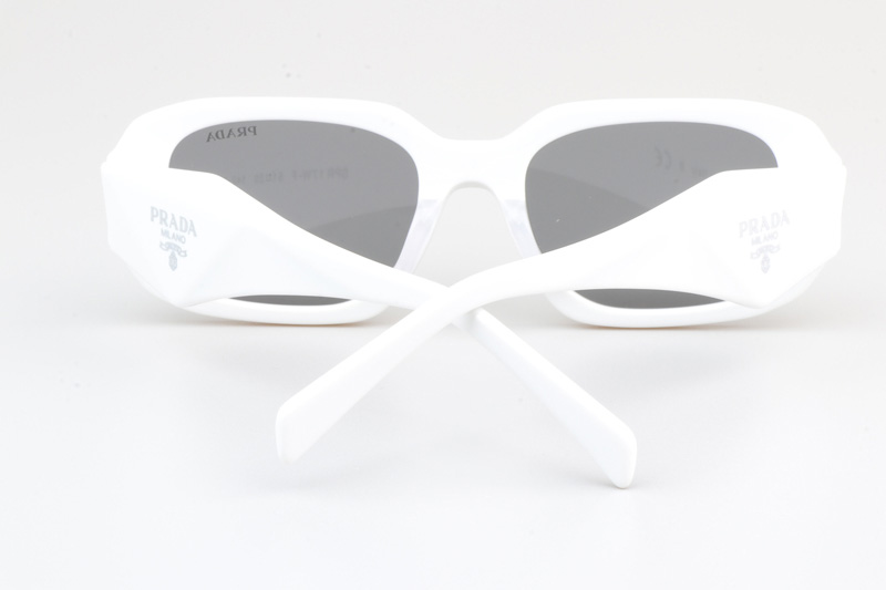 SPR17W-F Sunglasses White Silver