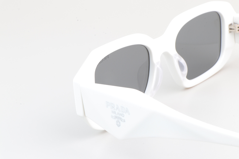 SPR17W-F Sunglasses White Silver