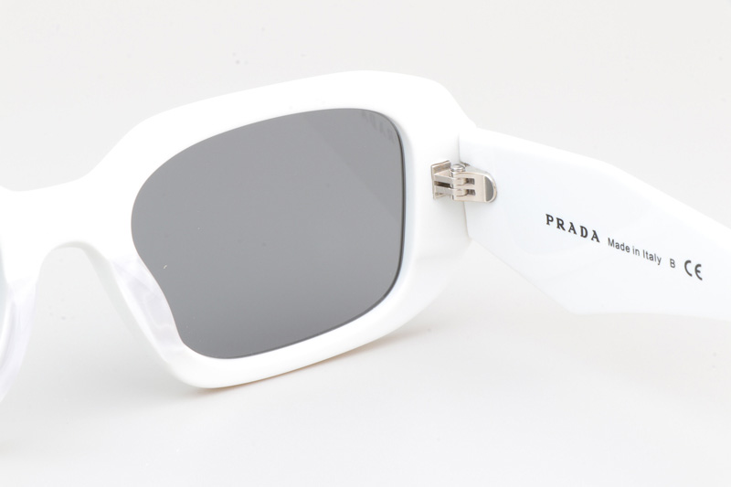 SPR17W-F Sunglasses White Silver