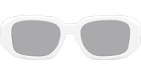 SPR17W-F Sunglasses White Silver