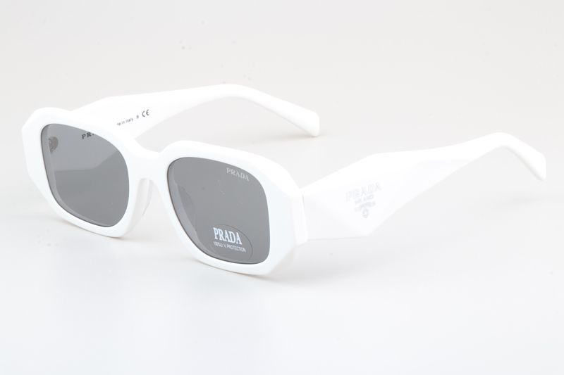 SPR17W-F Sunglasses White Silver