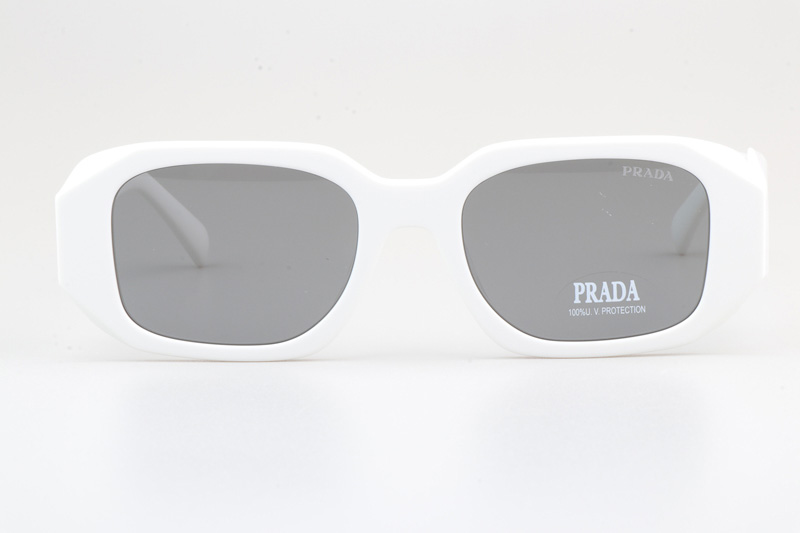 SPR17W-F Sunglasses White Silver