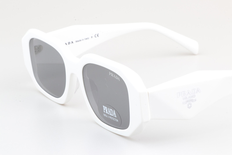 SPR17W-F Sunglasses White Silver