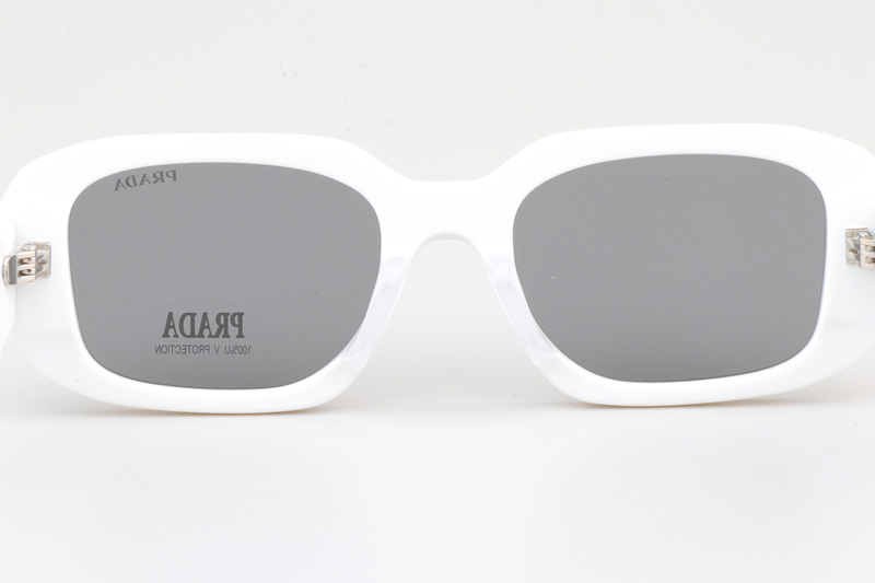 SPR17W-F Sunglasses White Silver