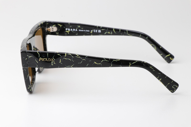 SPR19W-F Sunglasses Black Green Brown