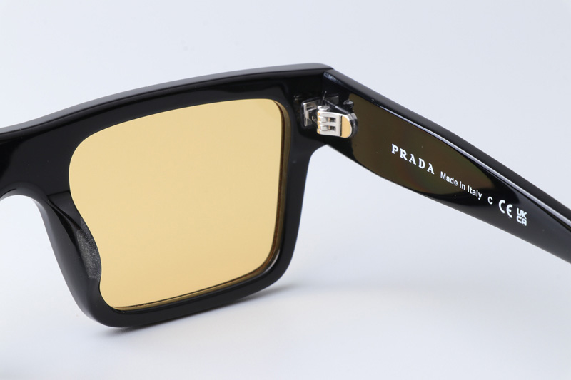 SPR19W-F Sunglasses Black Yellow